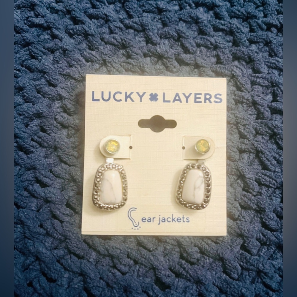 Brand New Lucky 🍀 Brand Jewelry Ear Jacket Earrings